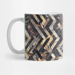 Abstract geometric floor texture pattern Mug